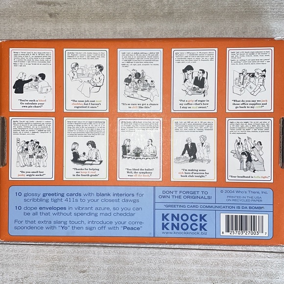 🧡SLANG Flashcard Greeting Cards, Set of 10 - Picture 3 of 7